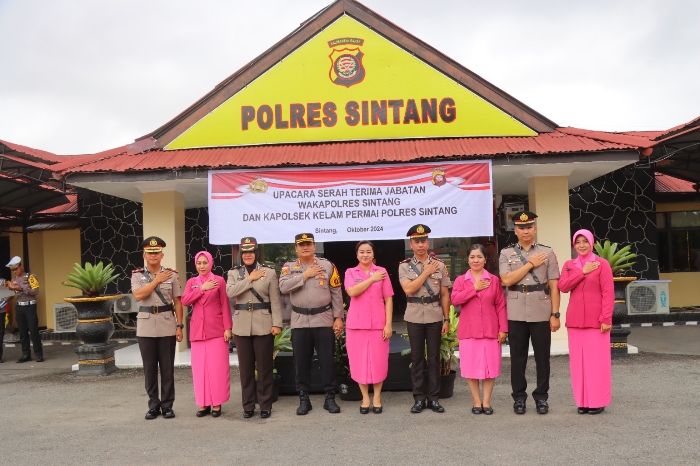 Mutasi jabatan di Polres Sintang