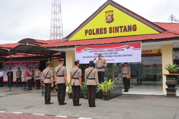 Mutasi jabatan di Polres Sintang